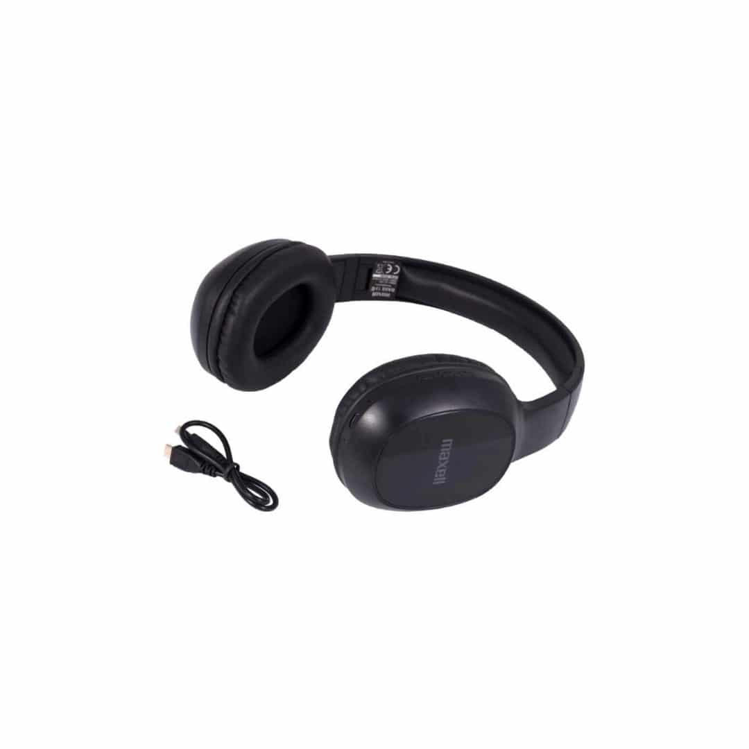 Bluetooth naglavne slušalke Maxell BASS z mikrofonom črne