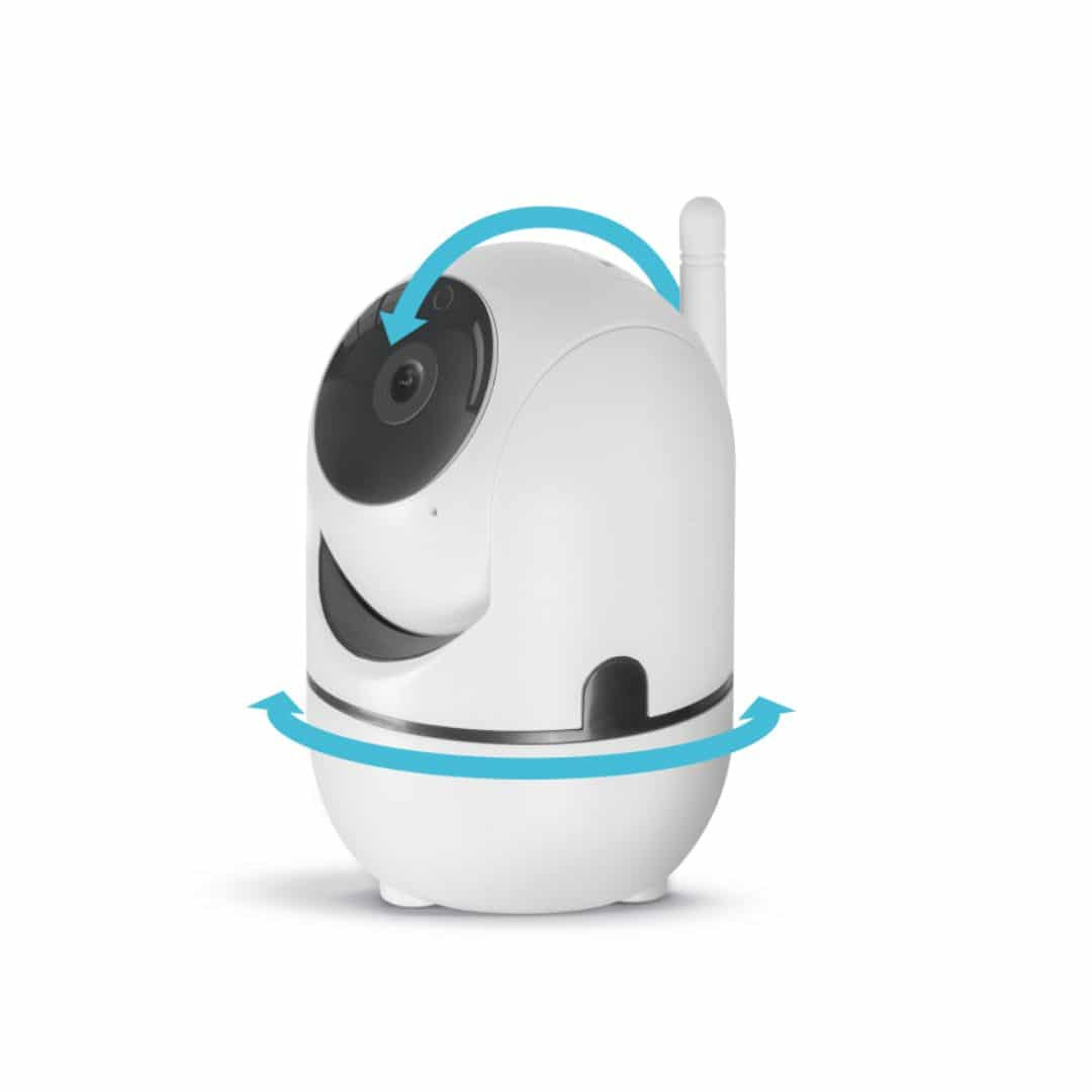 Smart Wi-Fi vrtljiva nadzorna kamera FullHD 1080p Tuya smart bela