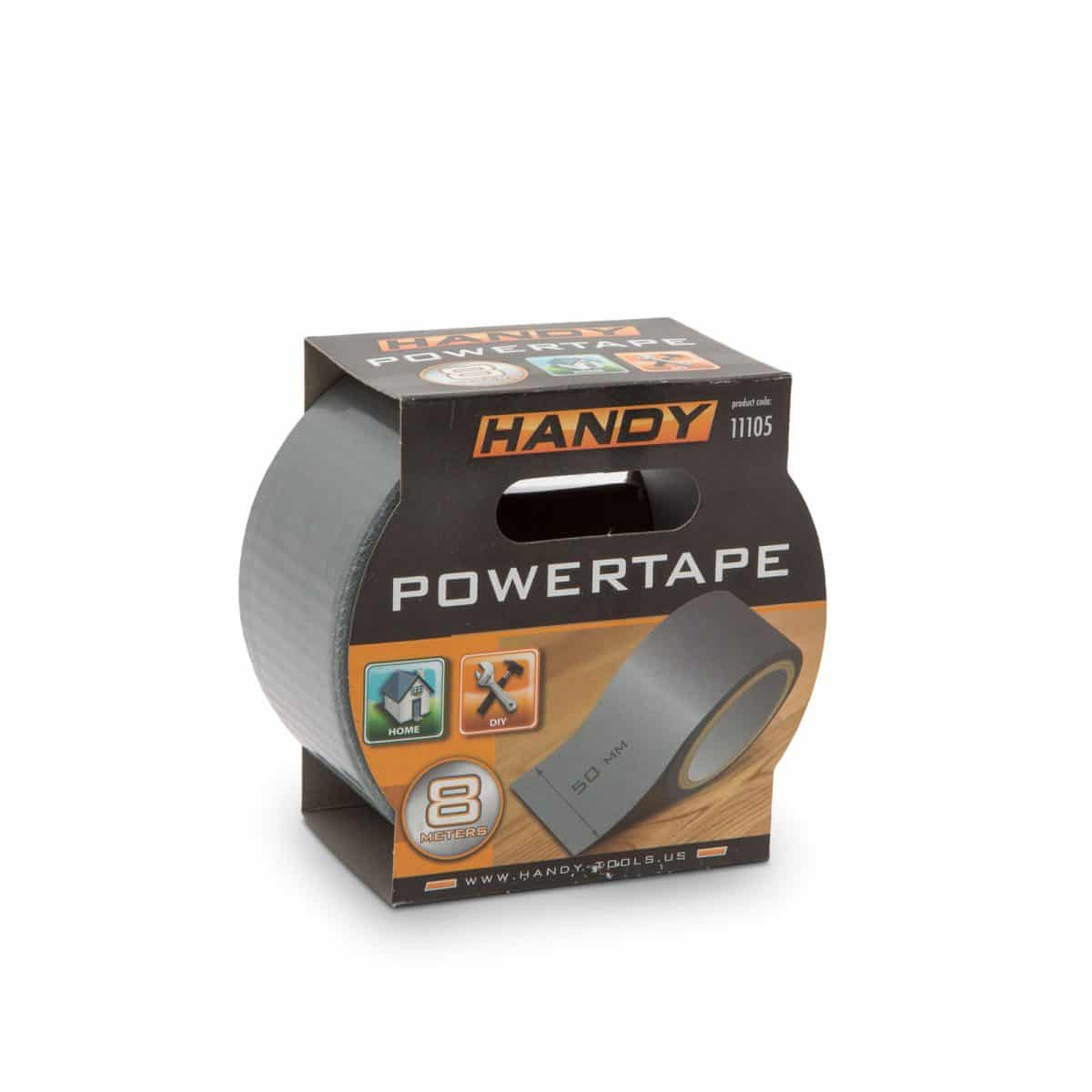 Srebrni lepilni trak Power tape - 8 m x 50 mm