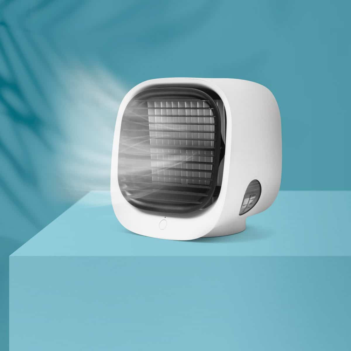 Prenosni USB ventilator - hladilec zraka bel