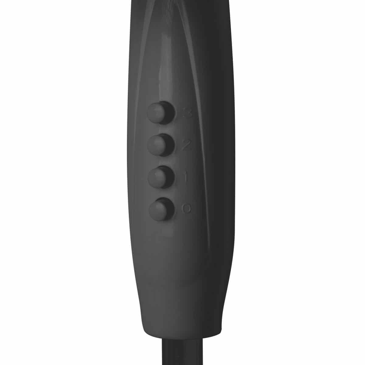 Stoječi ventilator s tremi stopnjami Ø38 cm - črn