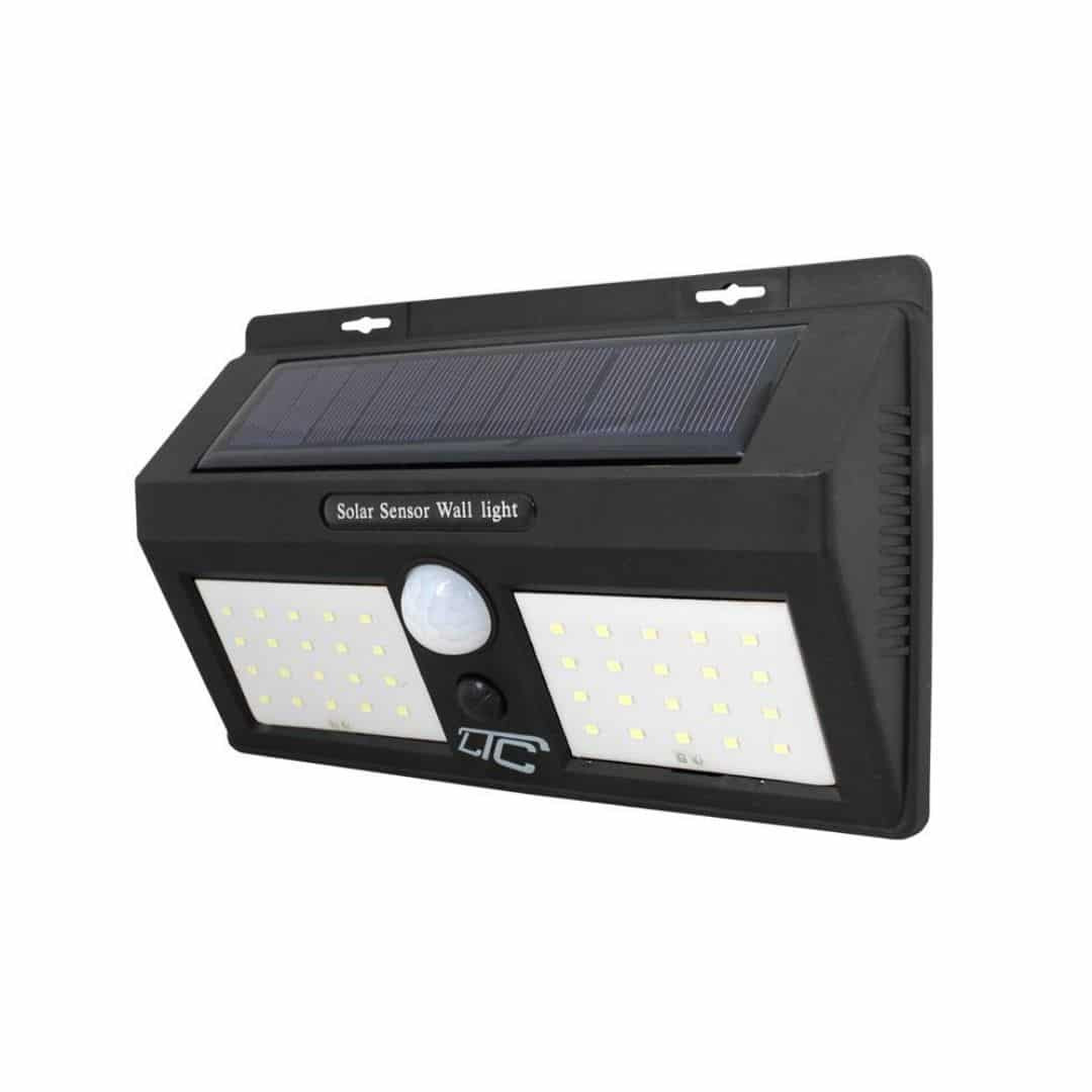 LED solarna svetilka stenska 40 LED 8W s senzorjem gibanja