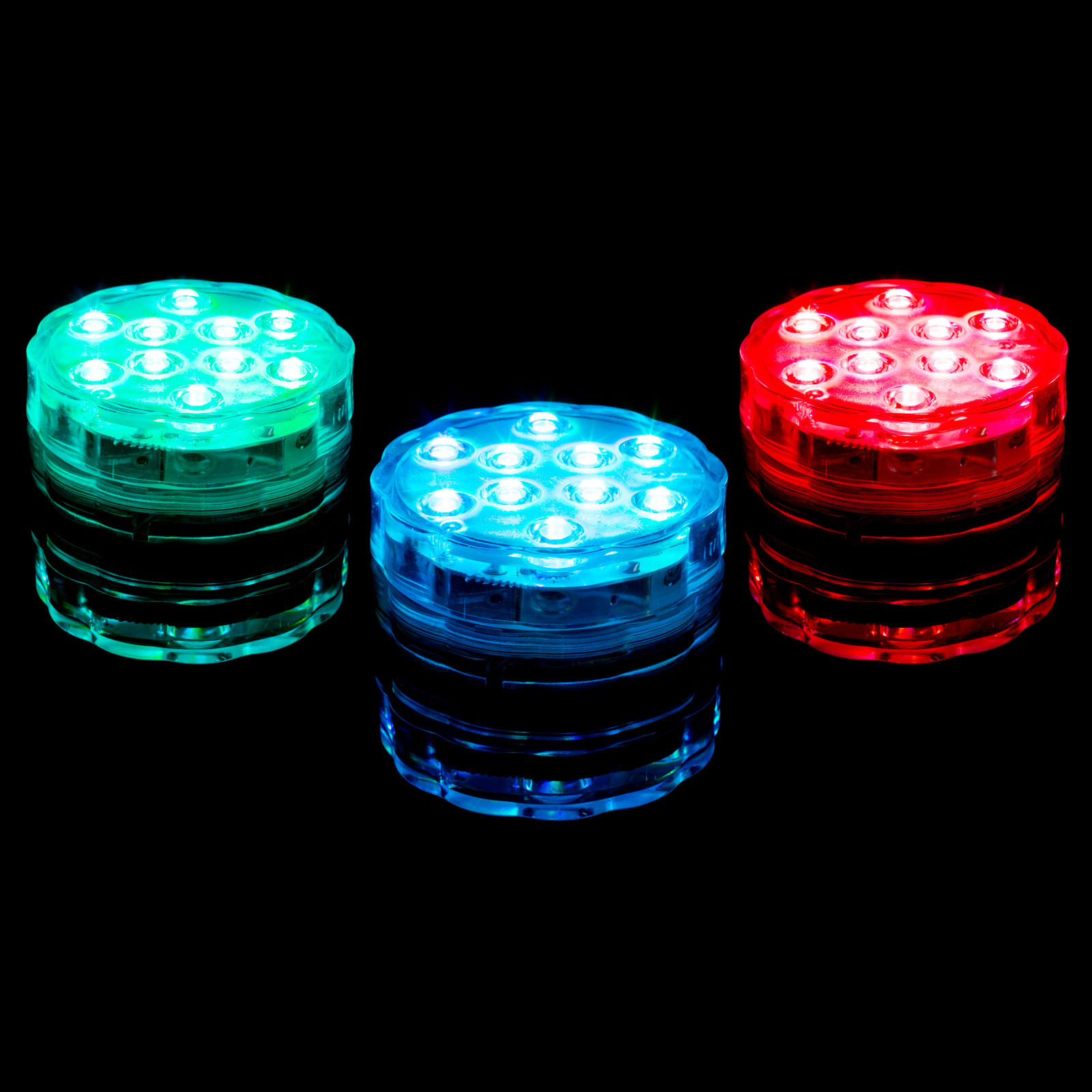 RGB LED vodotesna lučka za bazen z daljincem ⌀7cm