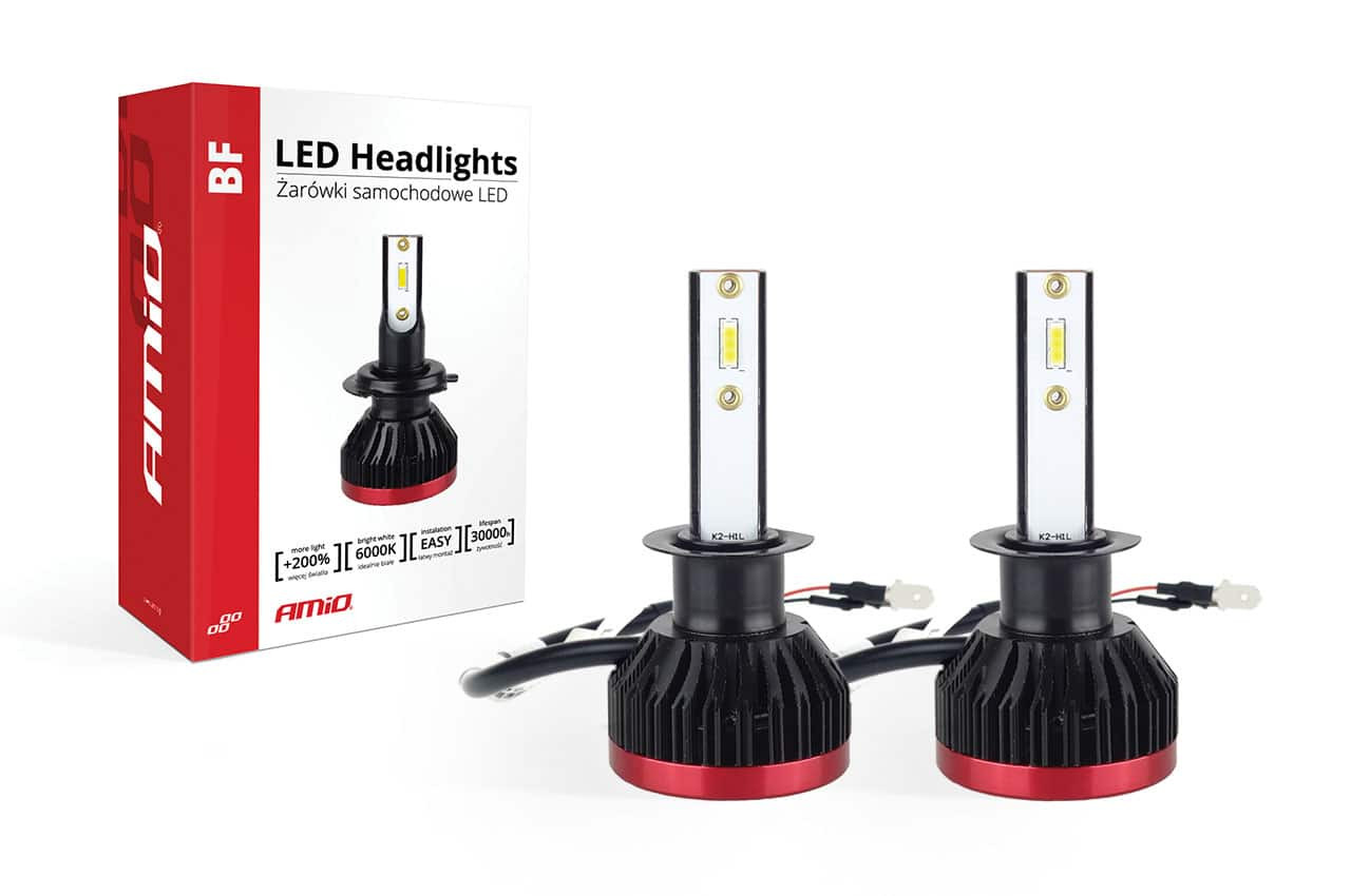 LED kit za glavne luči H1 3100lm 6000K AMiO 2 kosa