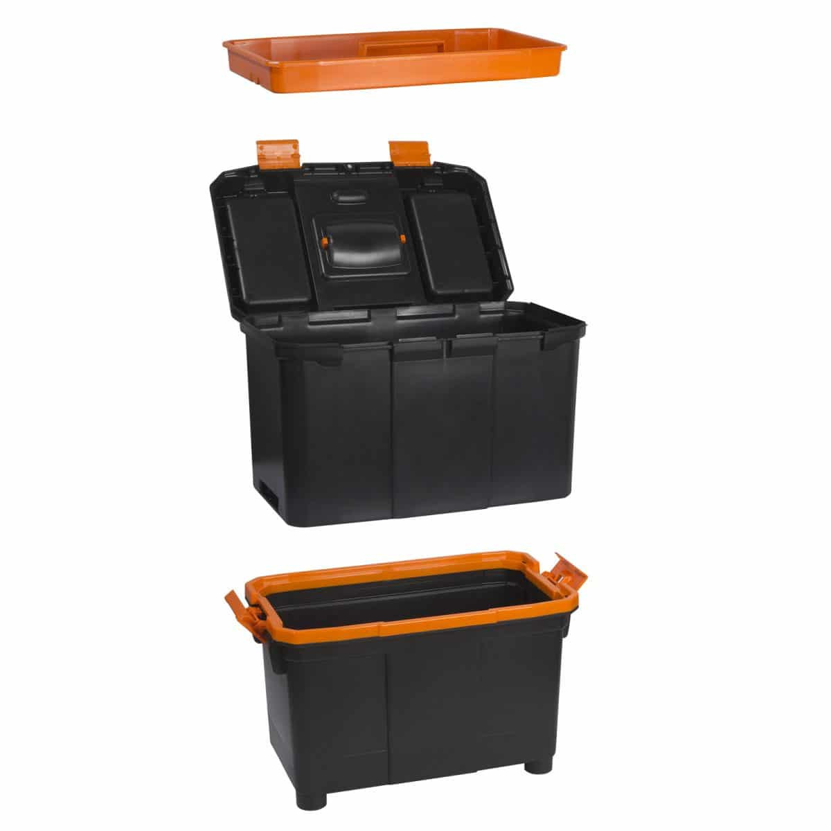Mobilni večdelni plastični kovček za orodje na kolesih - 18 " - 460 x 260 x 625mm