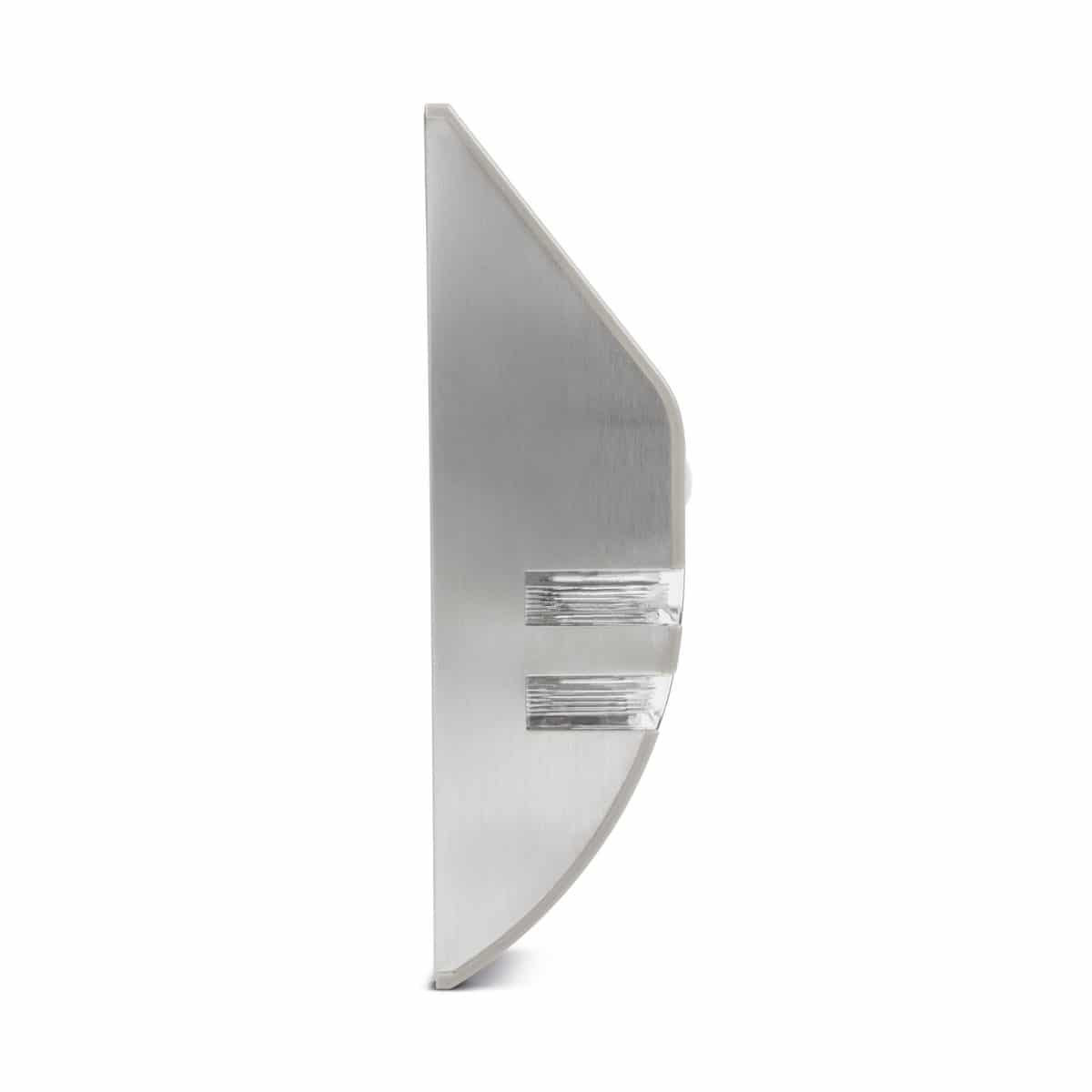 LED solarna stenska svetilka s senzorjem gibanja - hladno bela - INOX - 170 x 78 mm