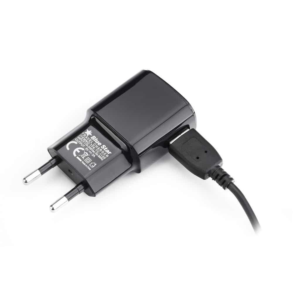 Omrežni polnilec s snemljivim kablom USB-C 2A