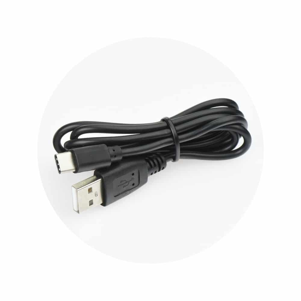 Omrežni polnilec s snemljivim kablom USB-C 2A
