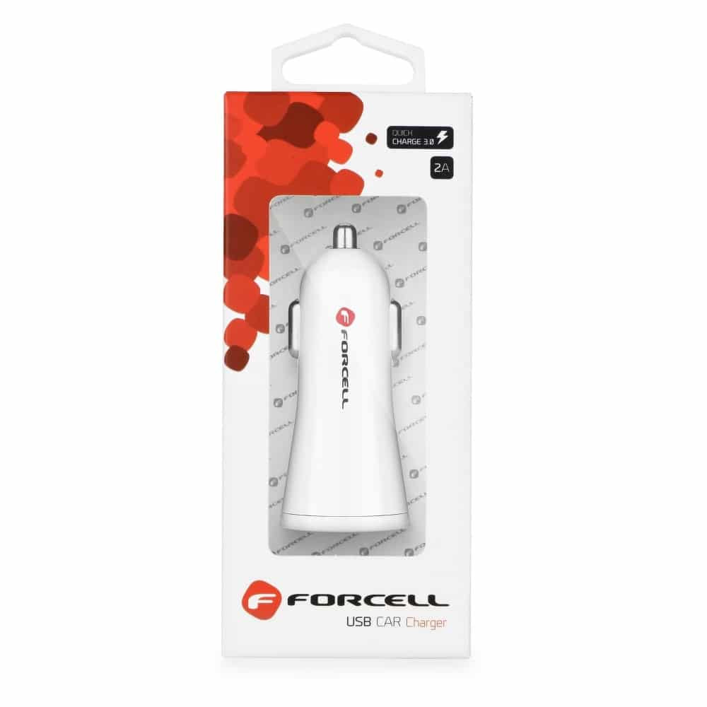 Avtopolnilnik s priključkom USB - 2,4A s funkcijo Quick Charge 3.0