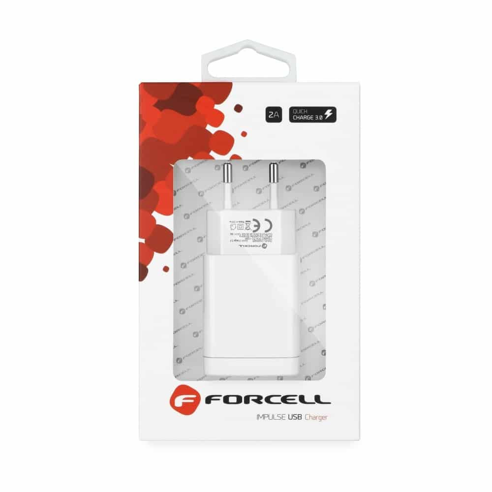 Omrežni polnilec s priključkom USB - 2,4A s funkcijo Quick Charge 3.0