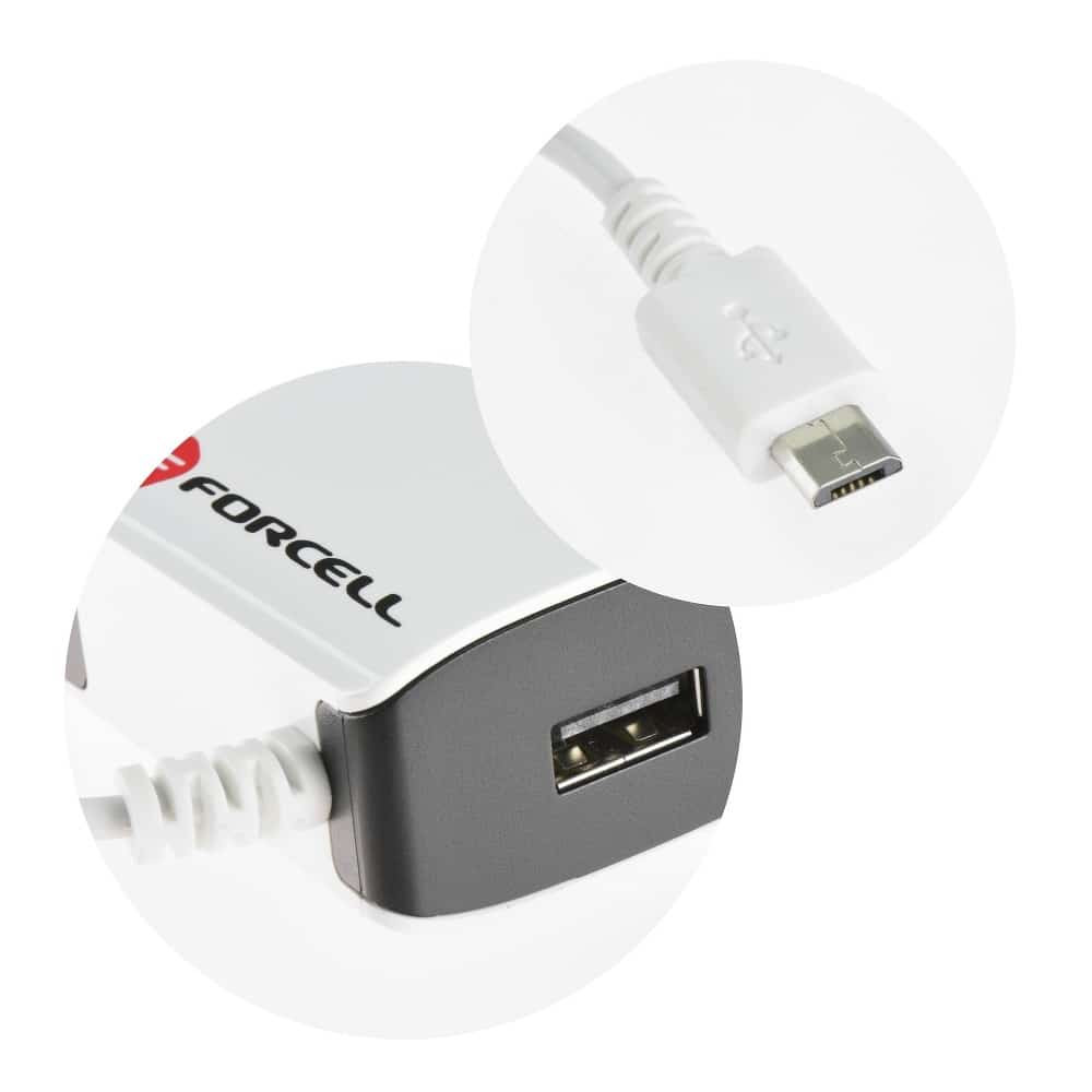 Omrežni polnilec 2A 1x USB + kabel