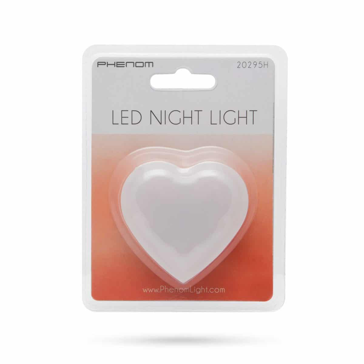LED rdeča nočna LED lučka v obliki srca za v vtičnico