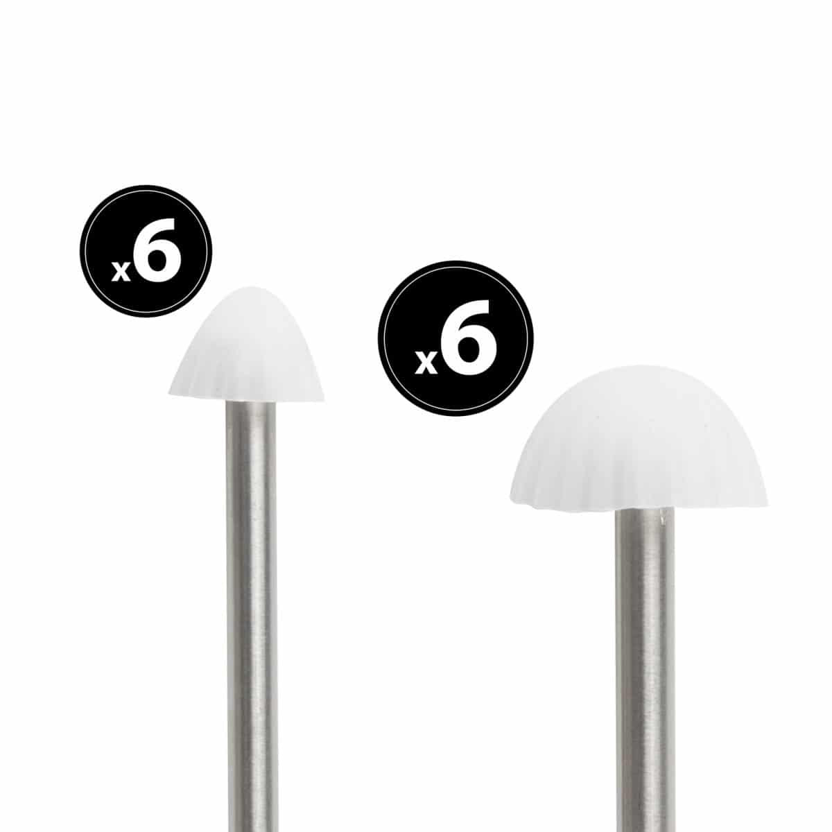 LED solarna svetilka - 12 mini gob - toplo bela - 24 cm x 4 m