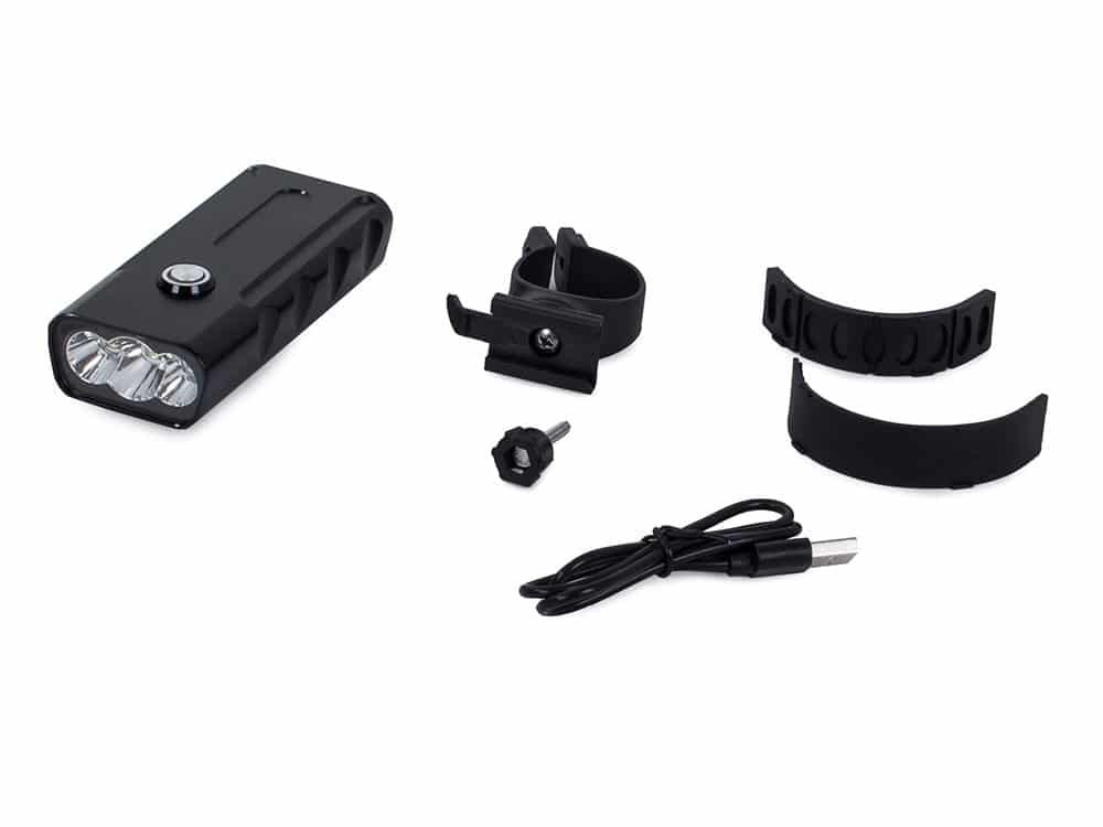 LED sprednja svetilka za kolo cree kovinska s powerbank funkcijo