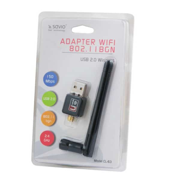 USB WIFI adapter z anteno 150Mbps