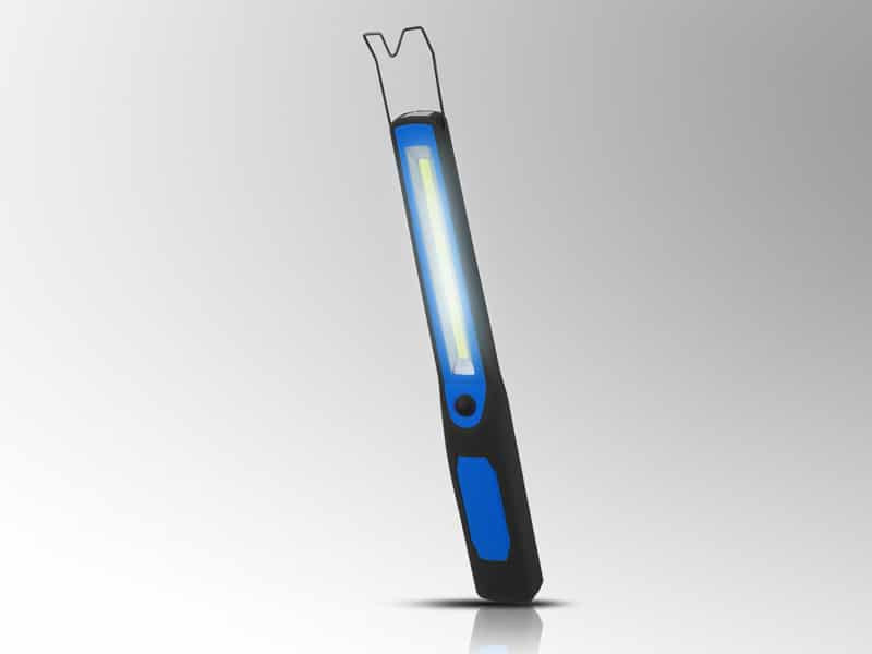 Delovna COB LED baterijska svetilka 4xAA, z magnetnim držalom + kljuko