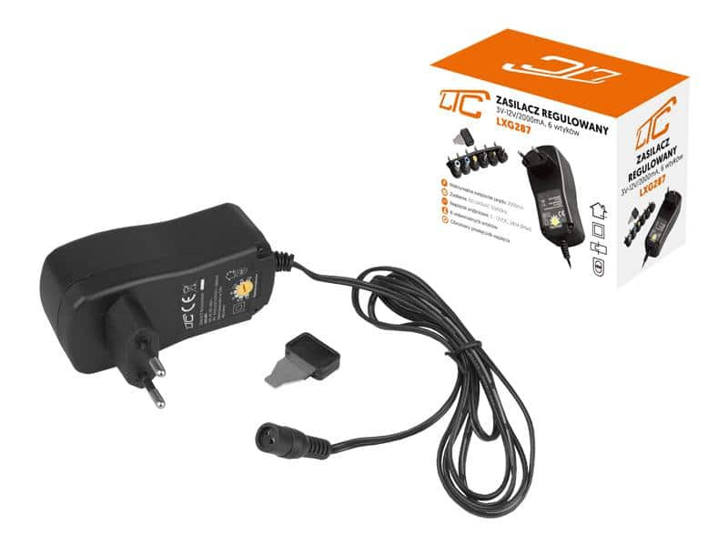 Univerzalni adapter 3 V-12 V / 2000 mA, 6 konektorjev