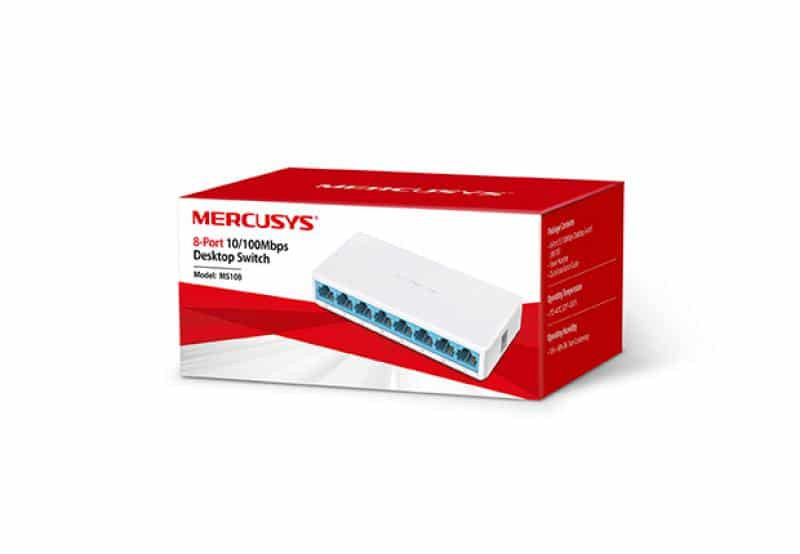 Razdelilnik - switch Mercusys MS108, 8 vrat RJ45 10/100 Mbps
