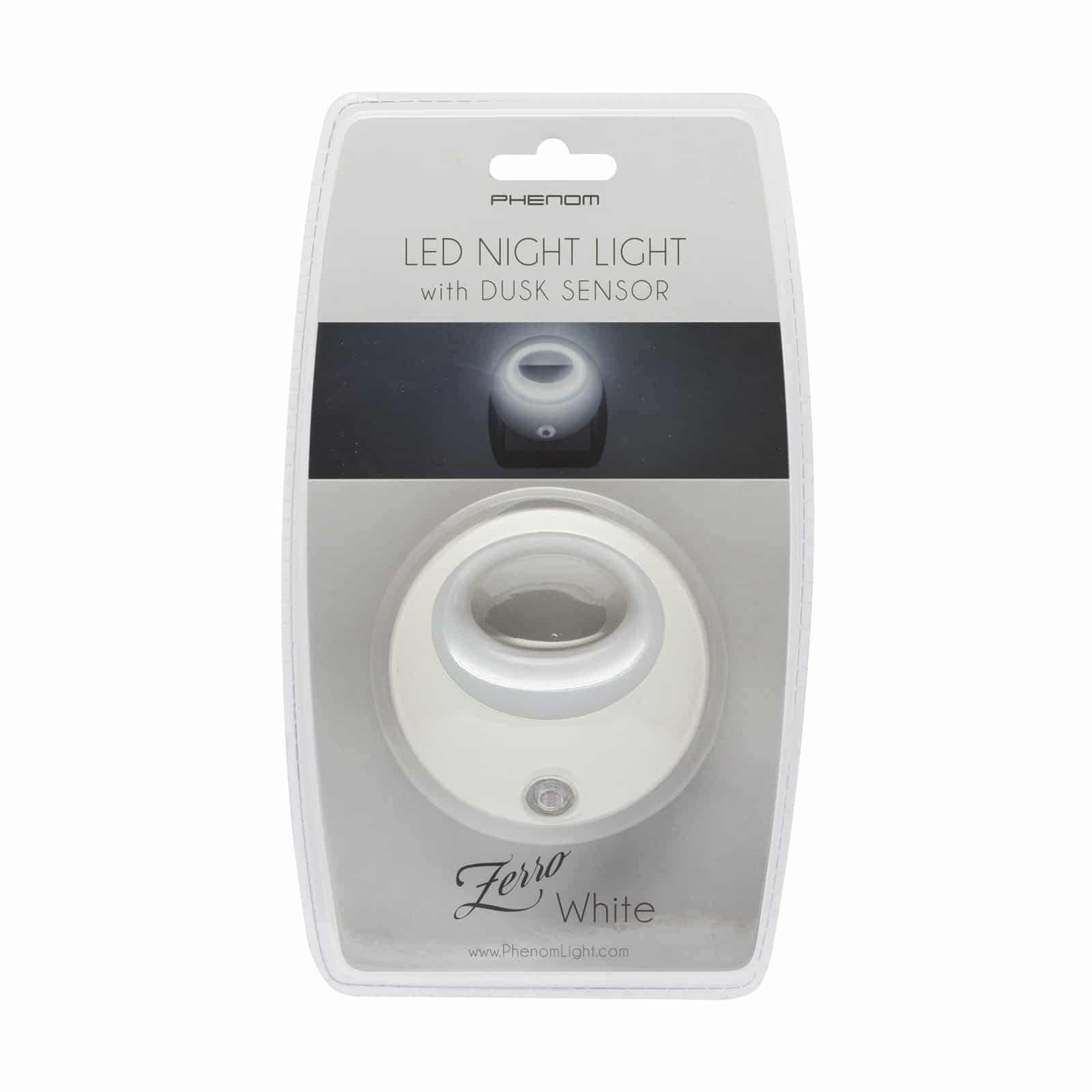 LED nočna lučka s senzorjem svetlobe bela 1W za v vtičnico
