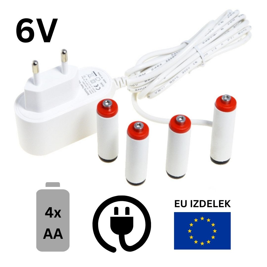 Nadomestek baterij 4xAA 4R6 6V 1A z napajalnikom