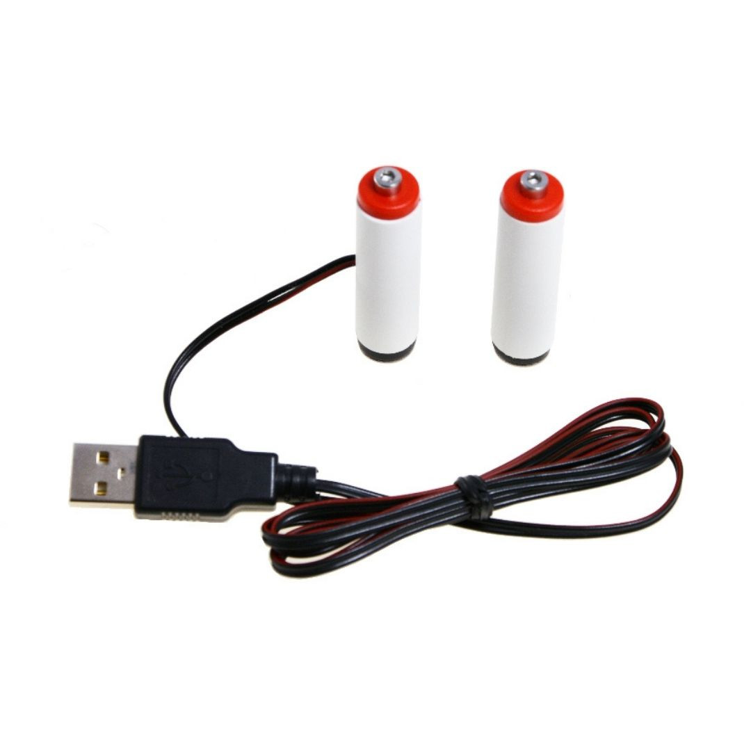 USB nadomestek baterij 2xAA 2R6 3V 500mA + USB napajalnik