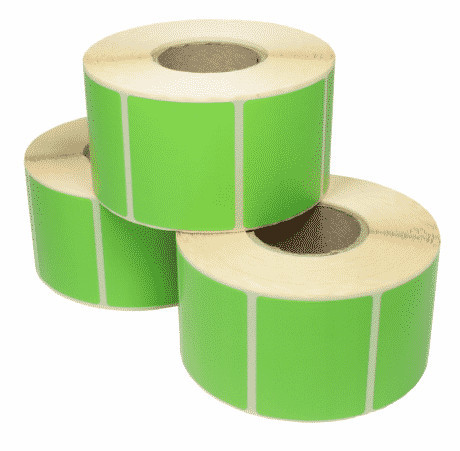 Nalepke termične barvne 40x40mm 1000 kos zelene