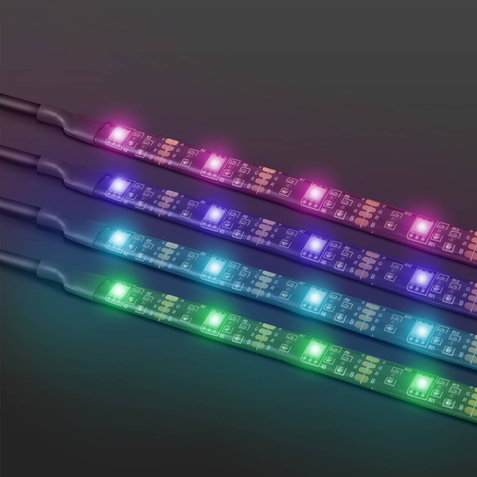 USB RGB  LED trak s kontrolerjem - 32 - 42 " 2 x 37 cm, 2 x 70 cm
