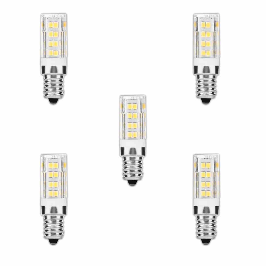 5x LED žarnica – sijalka E14 4,5W mini nevtralno bela 4000K 55x15mm