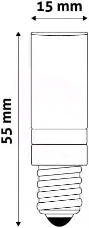 5x LED žarnica – sijalka E14 4,5W mini nevtralno bela 4000K 55x15mm – slika 3