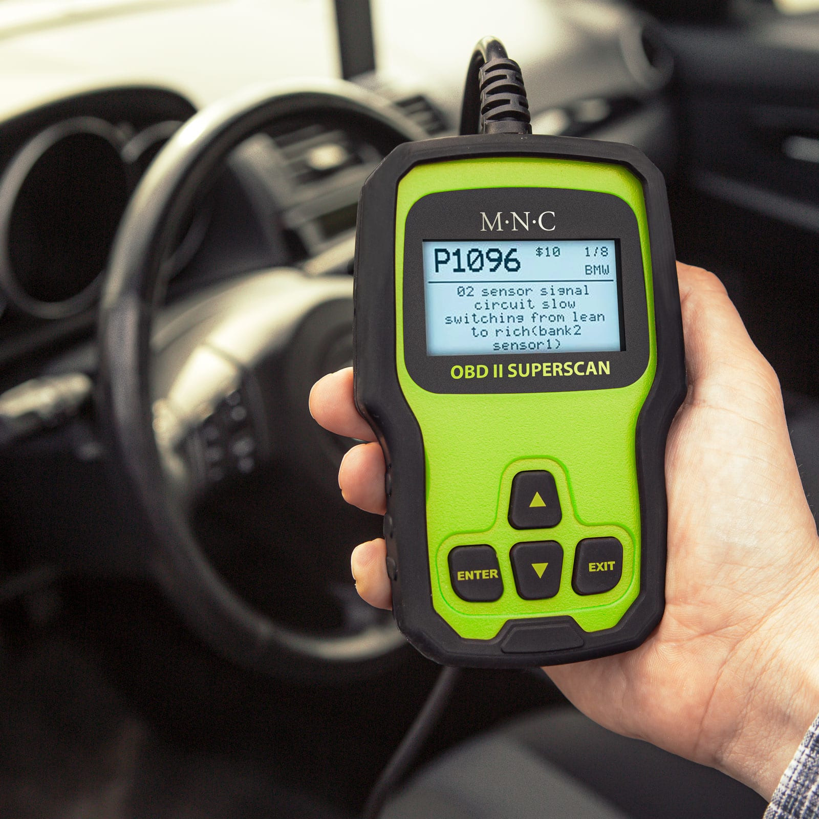 Orodje za diagnostiko avtomobila - bralnik kod napak - OBD2 - 12V