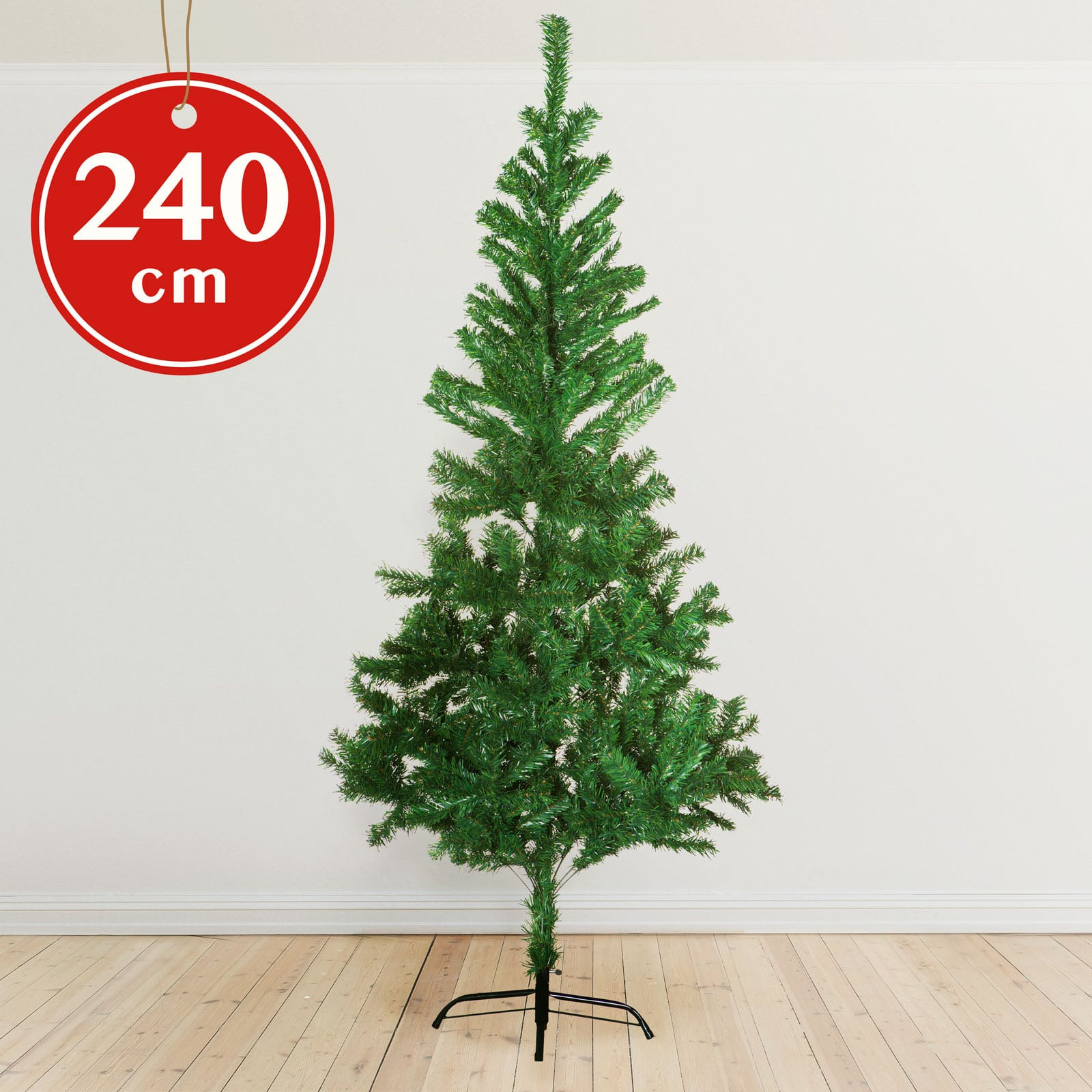 Umetno božično drevo s kovinskim stojalom - 240 cm