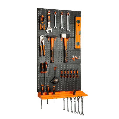 Stenski organizator orodja - 3 deske, 50 x 33 cm