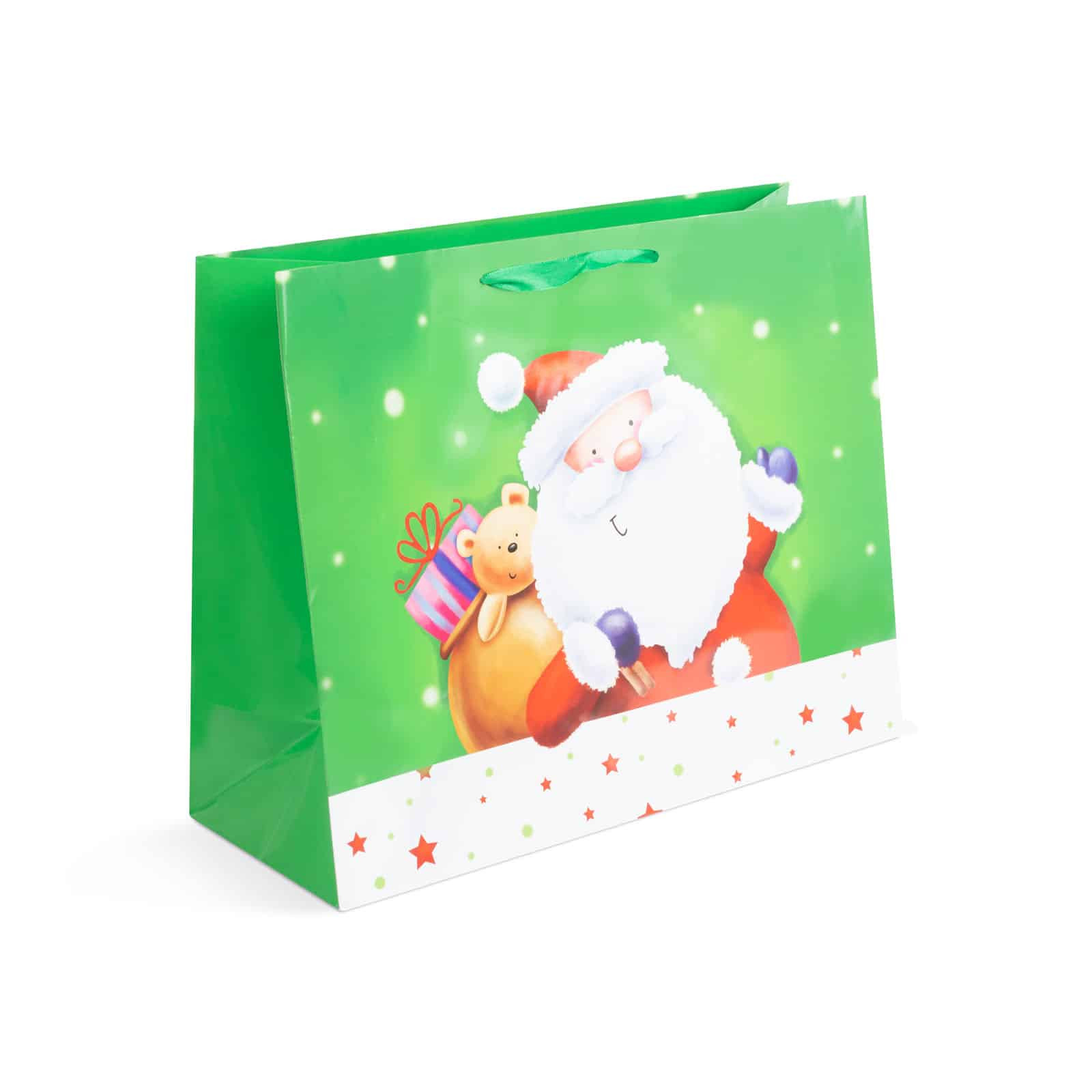 Božična darilna vrečka - 406 x 160 x 330 mm - 12 kosov / paket