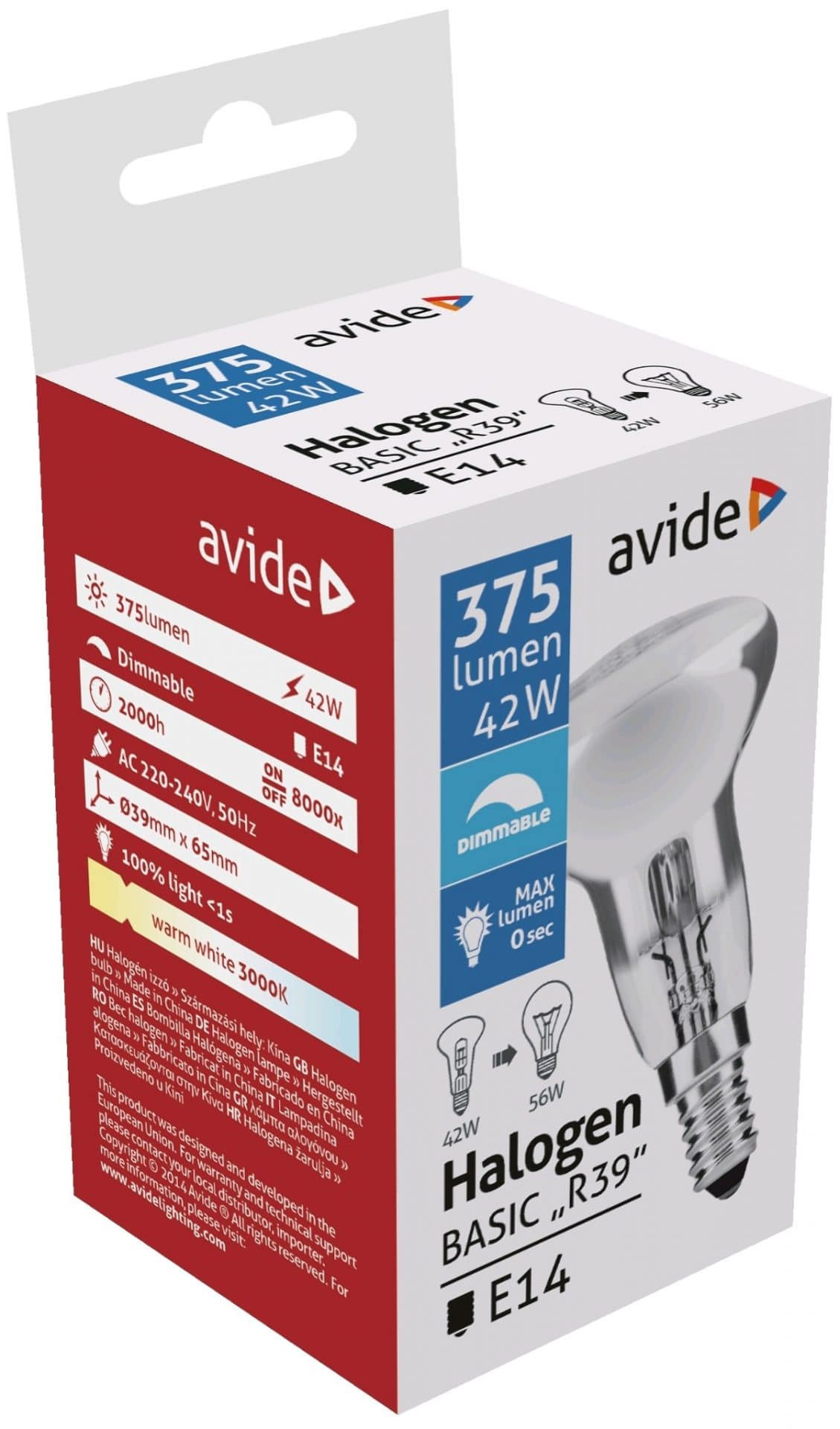 Žarnica halogenska R39 42W E14 2000h