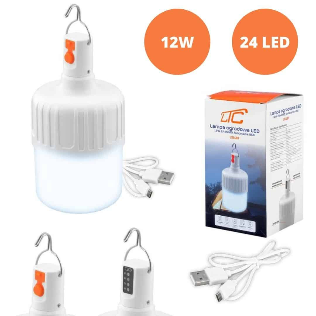 Akumulatorska USB LED viseča svetilka 350lm