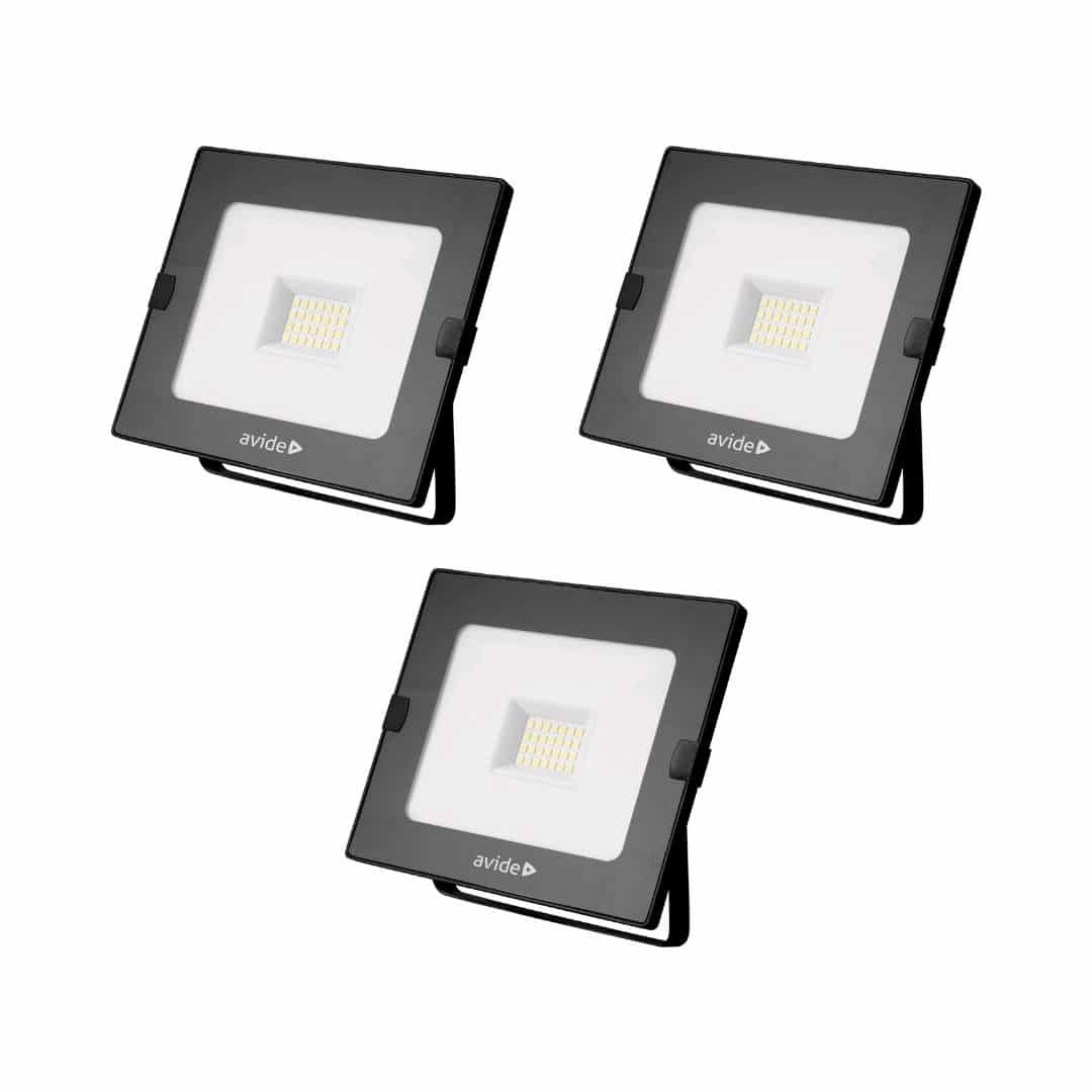 3x LED reflektor 20W 1600lm 4000K IP65 vodotesen
