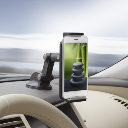 Avtomobilsko držalo za mobilni telefon črna / siva