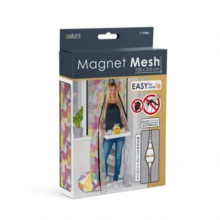 Magnetna mreža proti komarjem za vrata 100 x 210 cm motiv metulji