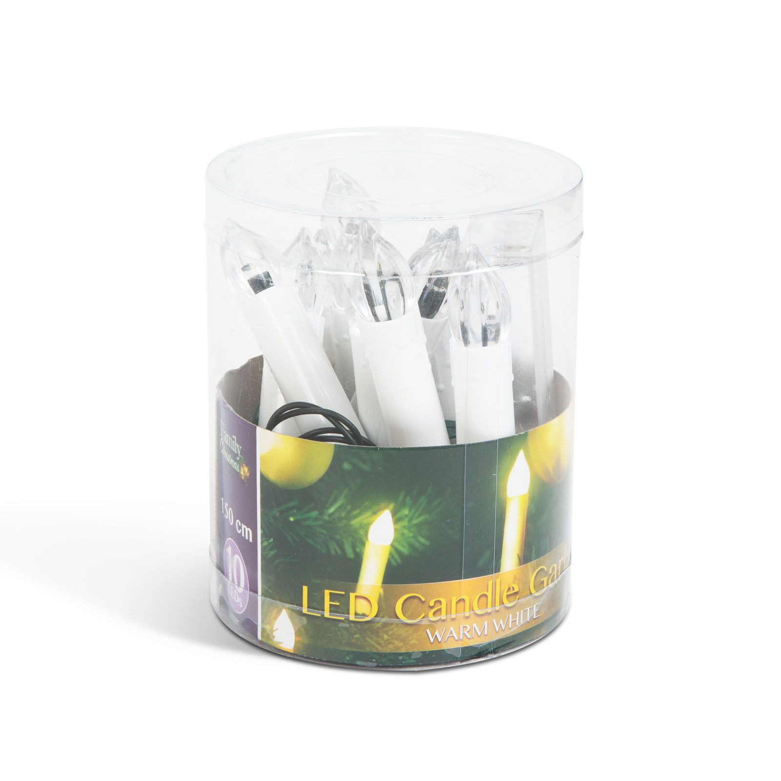 Božična LED dekoracija sveče - toplo bele - 10 LED - 2xAA
