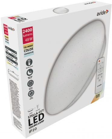 LED plafoniera z daljincem Stella CCT 48W (24+24) 3000K - 6500K