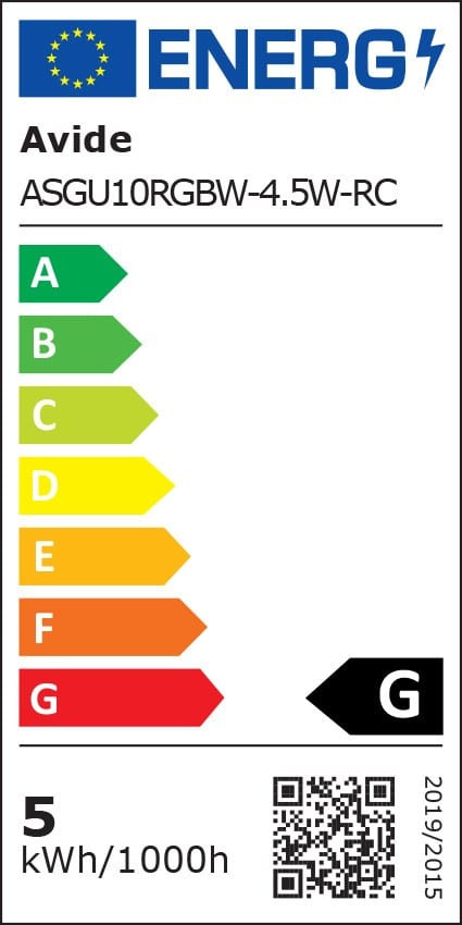 SMART LED sijalka GU10 4.5W RGB+W 2700K z daljincem – slika 4