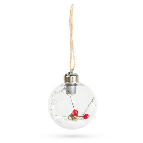 LED dekoracija za božično drevo - toplo bela - 8 cm