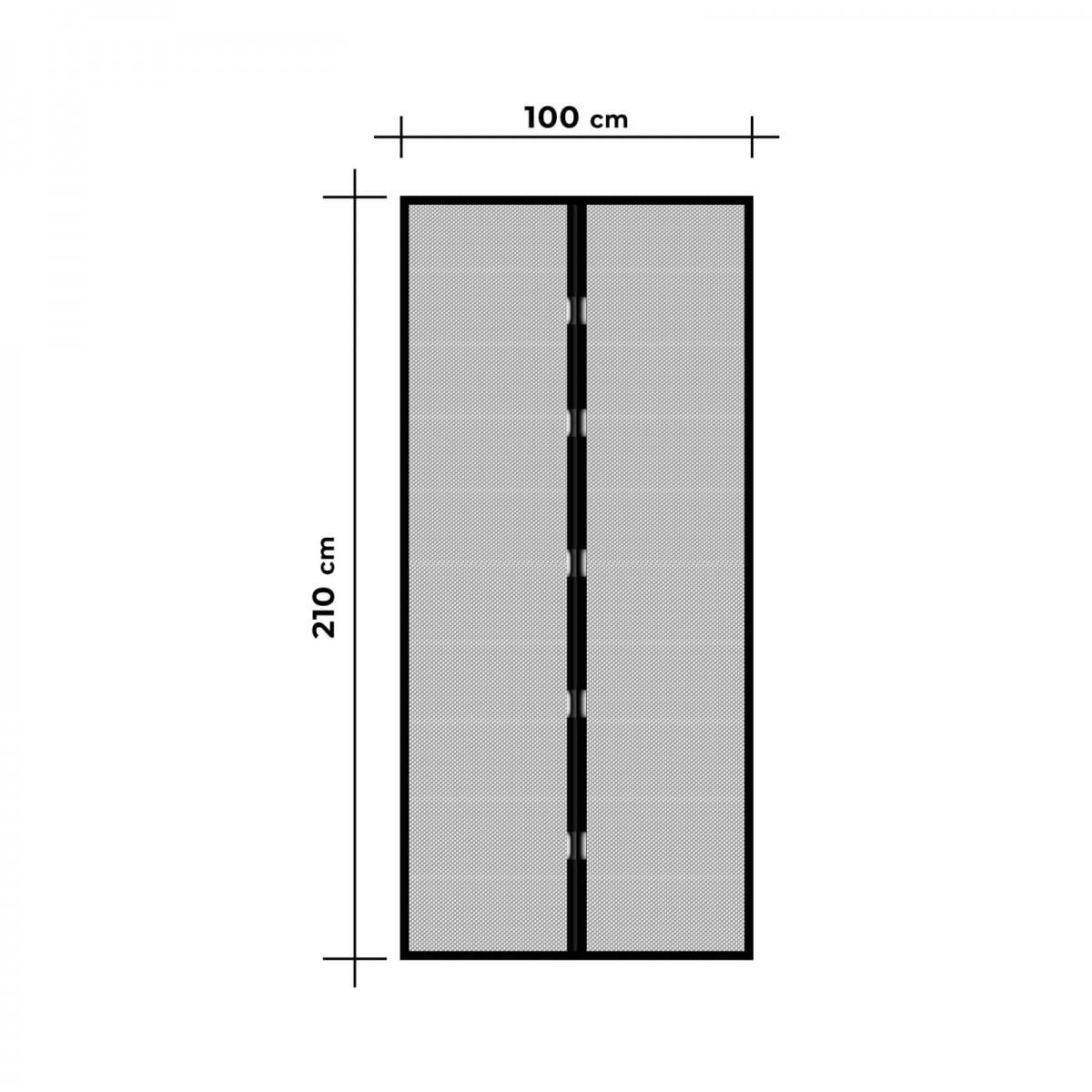 Solarni paket proti komarjem – magnetna mreža za vrata črna 210x100cm + 3x komarnik za okno 150×150cm črn + UV LED solarna past