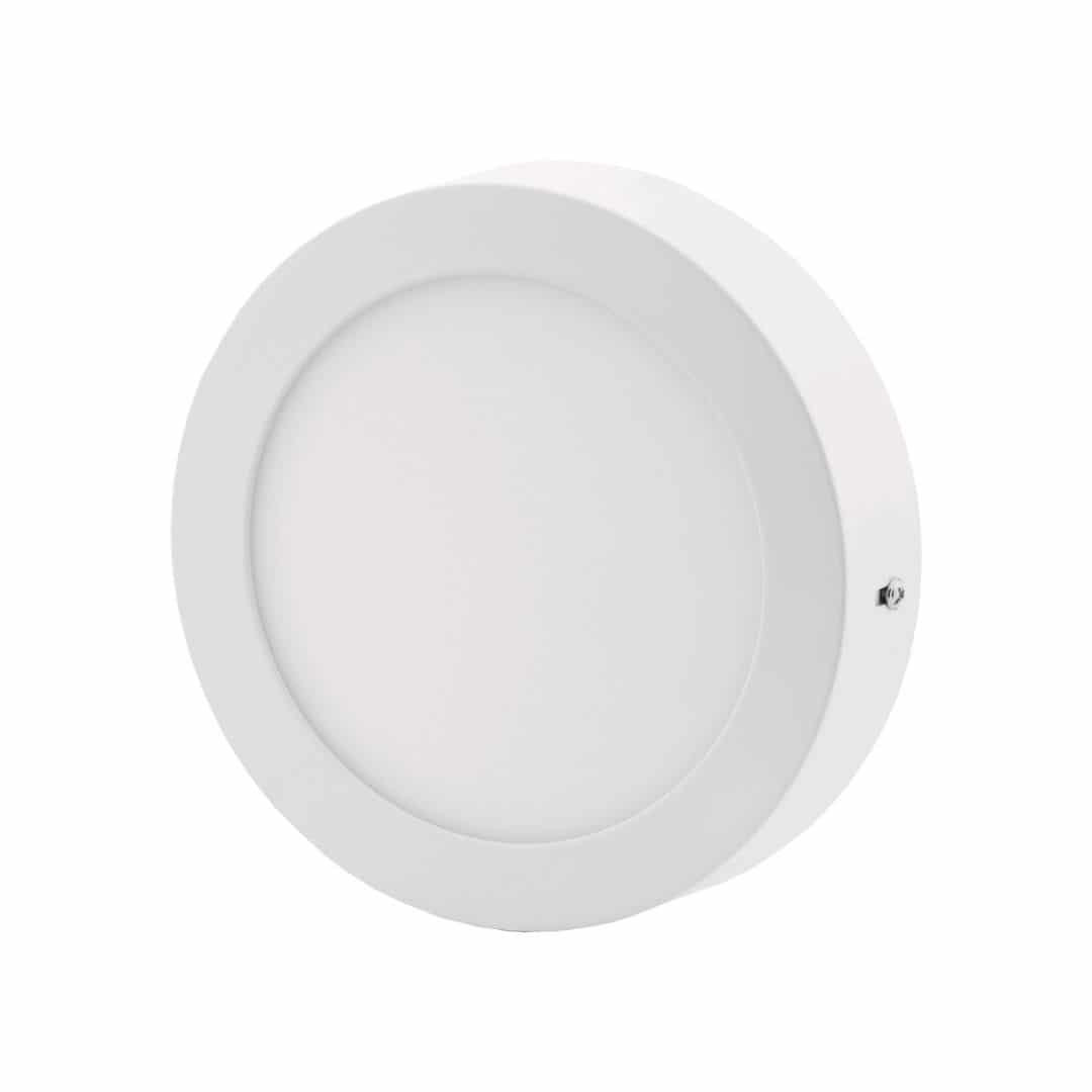 ALU LED nadgradni panel okrogli 12W toplo bela 3000K