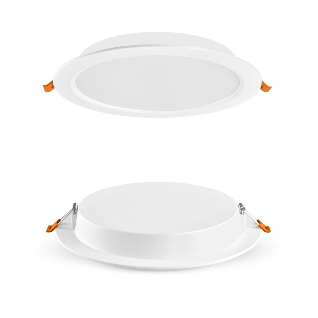 ALU vgradni LED panel okrogli 18W nevtralno beli 4000K