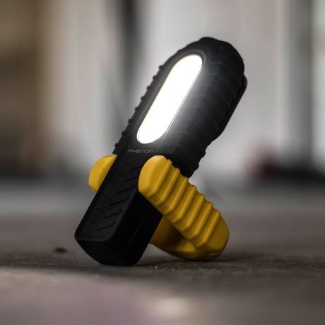 USB polnilna LED vodotesna robustna delovna svetilka z magnetom 2v1 IP64