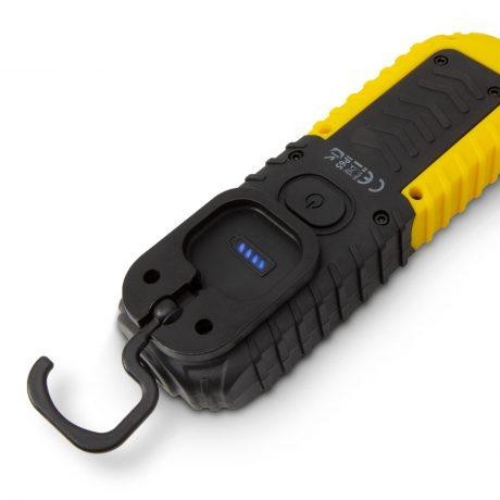 USB polnilna LED vodotesna robustna delovna svetilka z magnetom 2v1 IP64