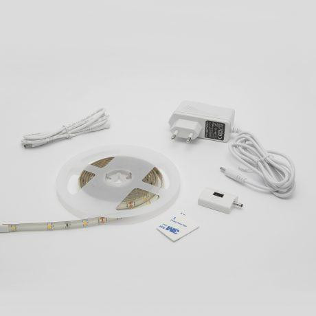 Komplet LED traku z IR senzorjem kraktega dosega z dimmerjem 3000K 2m