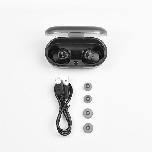 Brezžične bluetooth slušalke earpods TWS z mikrofonom in polnilno postajo 800mAh hoco premium