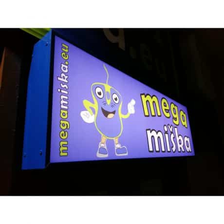 ALU LED reklamna tabla enostranska 300x50cm s tiskom in elektroniko